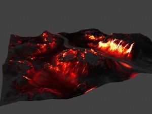 volcano Model 3D