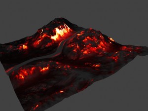 volcano Model 3D