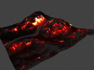 volcano 3D Model