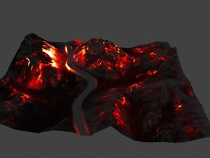 volcano Model 3D