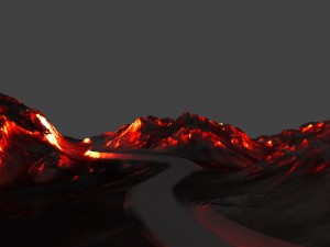 volcano Model 3D