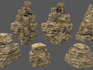 desert rocks 3D Model