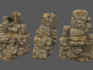 desert rocks Modelo 3D