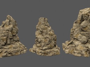 desert rocks Modelo 3D
