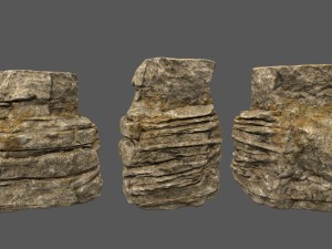 desert rocks Modelo 3D
