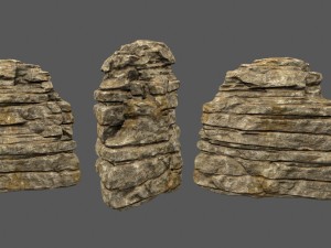 desert rocks Modelo 3D