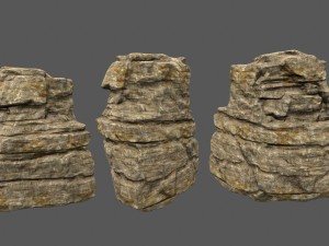 desert rocks Modelo 3D