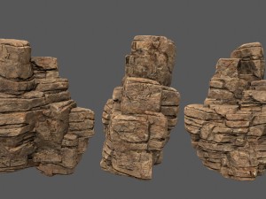 desert rocks Modelo 3D