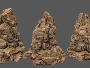 desert rocks Modelo 3D
