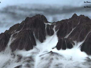 g&oacute;ra śnieżna Model 3D