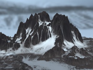 snow mountain 3D Model