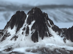 snow mountain 3D Model