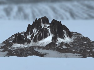 snow mountain 3D Model