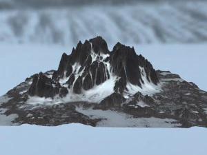 snow mountain 3D Model