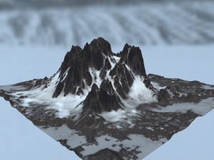 snow mountain 3D Model