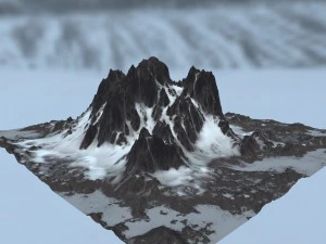 snow mountain 3D Model