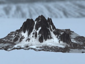 snow mountain 3D Model