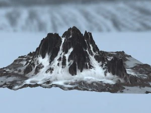 snow mountain 3D Model