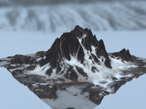 snow mountain 3D Model