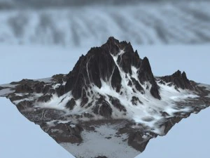 snow mountain 3D Model