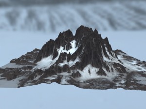snow mountain 3D Model