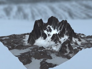 snow mountain 3D Model