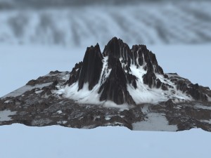 snow mountain 3D Model