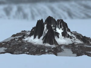 snow mountain 3D Model