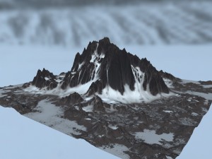 snow mountain 3D Model