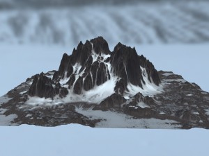 snow mountain 3D Model