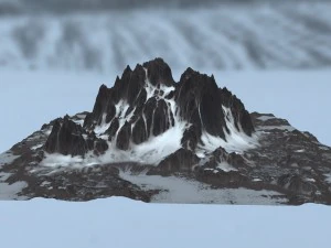 snow mountain 3D Model