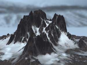 snow mountain 3D Model