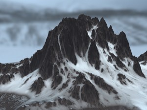 snow mountain 3D Model