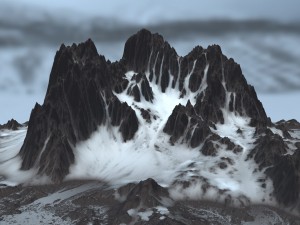 snow mountain 3D Model