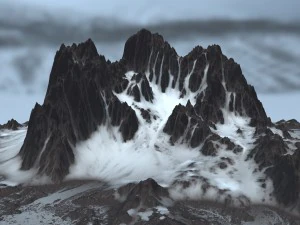 snow mountain 3D Model