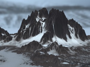 snow mountain 3D Model
