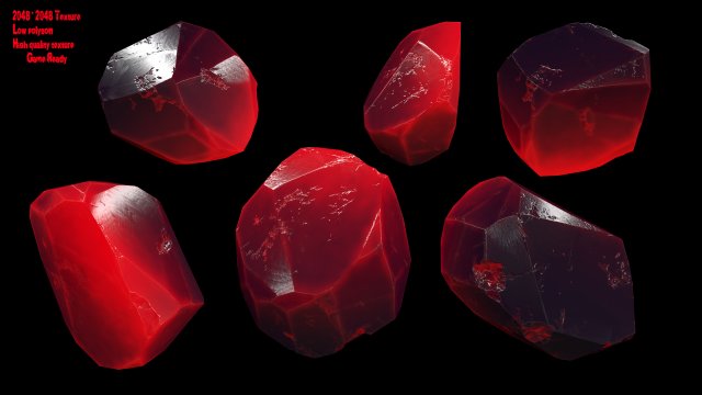 crystal 3D Model .c4d .max .obj .3ds .fbx .stl .blend 