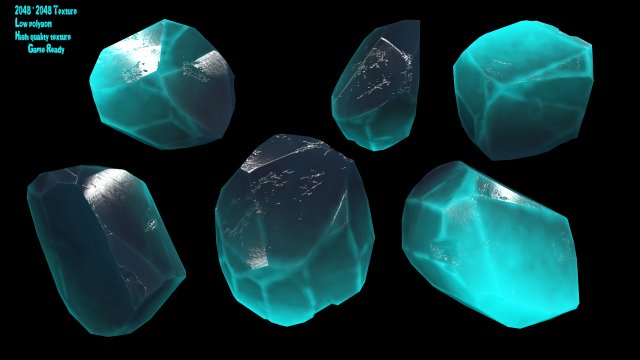 crystal 3D Model .c4d .max .obj .3ds .fbx .stl .blend 