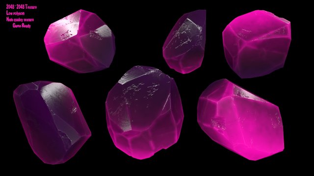 crystal 3D Model .c4d .max .obj .3ds .fbx .stl .blend 