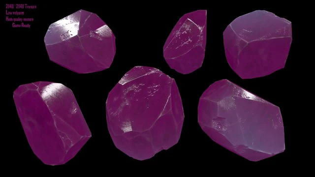 crystal 3D Model .c4d .max .obj .3ds .fbx .stl .blend 