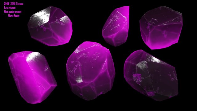 crystal 3D 模型 .c4d .max .obj .3ds .fbx .stl .blend 