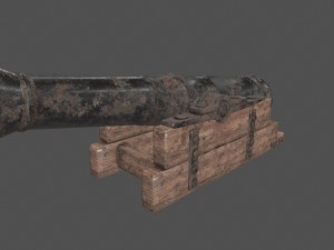 old canon Modelo 3D