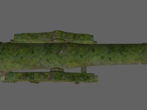 mossy canon Model 3D