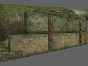 mossy canon Model 3D