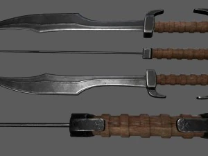 spada Modello 3D
