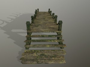 wooden pier 3D-Modell
