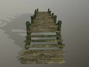 wooden pier 3D Model