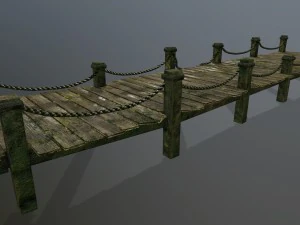 wooden pier 3D Model