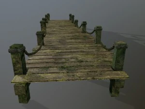wooden pier 3D Model