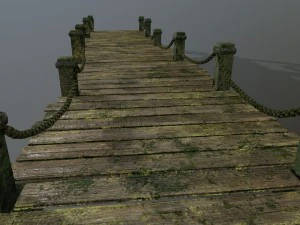 wooden pier 3D Model